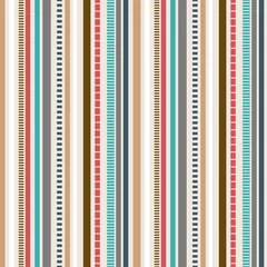Behang Stripes Seamless pattern  Retro colors pattern. © GypsyGraphy