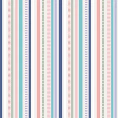 Behang Stripes Seamless pattern  pastel colors pattern. © GypsyGraphy