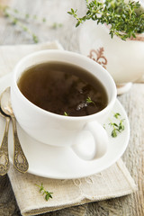 Cup of thyme tea