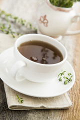 Cup of thyme tea