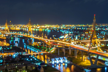 Mega Bridge Concept blurred lights