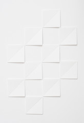 White paper squares