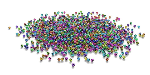 Soccer ball background, 3d rendering