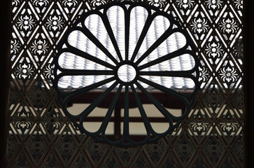 To-ji temple, arts of wooden screen. Kyoto Japan.