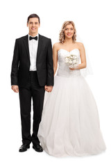 Young newlywed couple