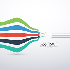 Vector abstract flat lines background for business