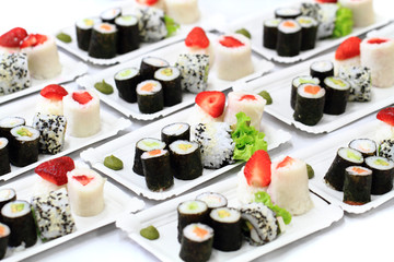 sushi food background