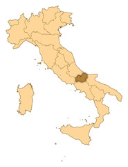Map - Italy, Molise
