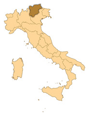 Map - Italy, Trentino-Alto Adige/Südtirol
