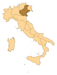 Map - Italy, Veneto