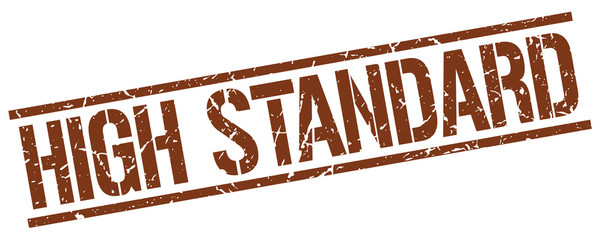 high standard brown grunge square vintage rubber stamp