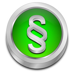 Law paragraph button - 3D illustration