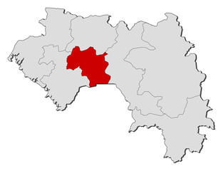 Map - Guinea, Mamou