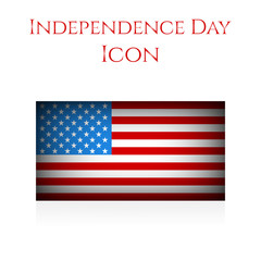 Independence day icon.  Independence Day illustration.