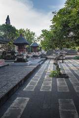 Inside of balinese temple at Pura Uluwatu, Bali, Indonesia