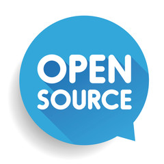 Open Source button vector