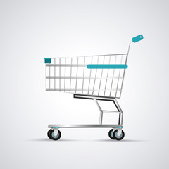 Shopping cart design. commerce and store icon, graphic vector