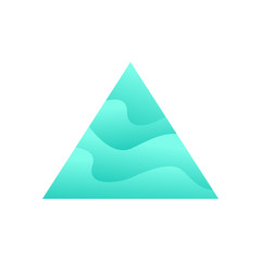 Fototapeta premium Abstract Triangle illustration. Creative Design logo.