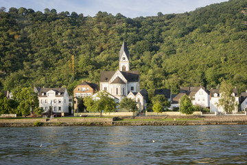 Fototapeta na wymiar Kamp-Bornhofen St Nikolaus Church