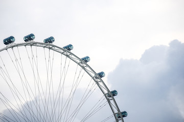 Obraz premium Singapore Flyer, the giant ferris wheel, Singapore