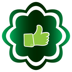 Flower icon like sign