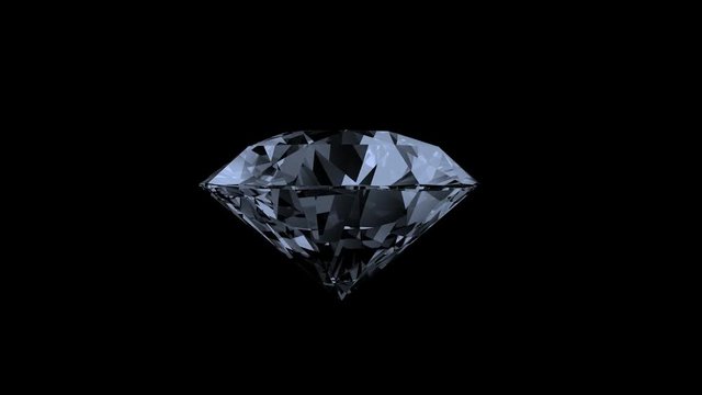 Diamond in Motion. Complete Loop - 3D Rendering
