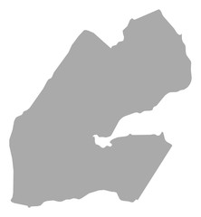 Fototapeta premium Map - Djibouti