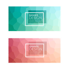 Set of polygonal colorful background banners poster booklet for modern design, youth graphic concept