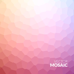 Fototapeta premium Abstract colorful voronoi mosaic wallpaper texture in vector