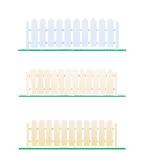 Fence Set design elements, palisade, enclosure, Fence color imag