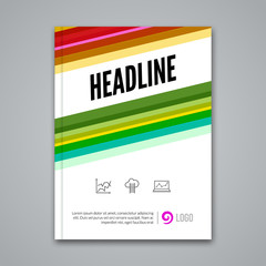 Vector Poster Flyer Template. Abstract colorful Background for Business Flyers, Posters and Placards. Brochure tamplate