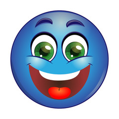 Smiling Blue emoticon