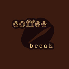 coffee bean sign illustration