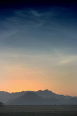 Sunset in Desert - Rocky Mountains