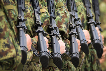 Soldiers in army Parade