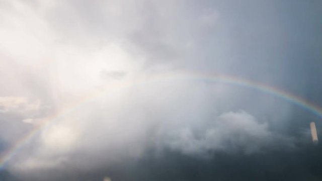 Storm Clouds And A Rainbow, Time-lapse