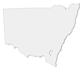 Map - New South Wales (Australia) - obrazy, fototapety, plakaty