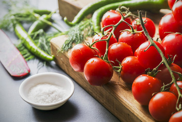 tomatoes, species, food, healthy, vegetable, summer, vitamin, peppers