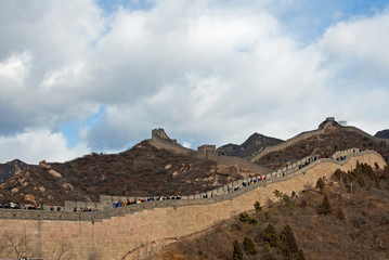 Obraz na płótnie Canvas China the great wall at Badaling.