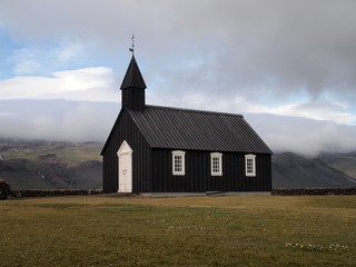 Fototapeta na wymiar Eglise de Budir. Péninsule de Snaefellsnes, Islande