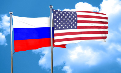 Russia flag, 3D rendering
