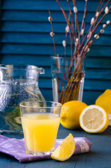 Lemon juice. and water