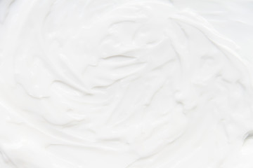 Cosmetics. Cream white background texture.