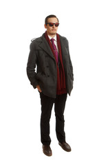 Formal wear and sunglasses