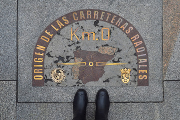 Km 0. Origin of the radial roads of Spain