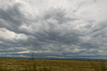 Landscape with stormy weather