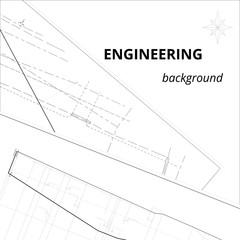 Abstract engineering background. Making presentations, site. Underground pipeline. Sheets of drawings. Vector illustration.
