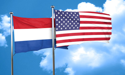 Netherlands flag, 3D rendering