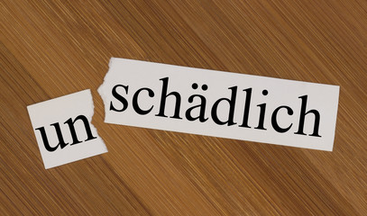 schädlich, unschädlich
