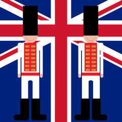 British Royal guards guard